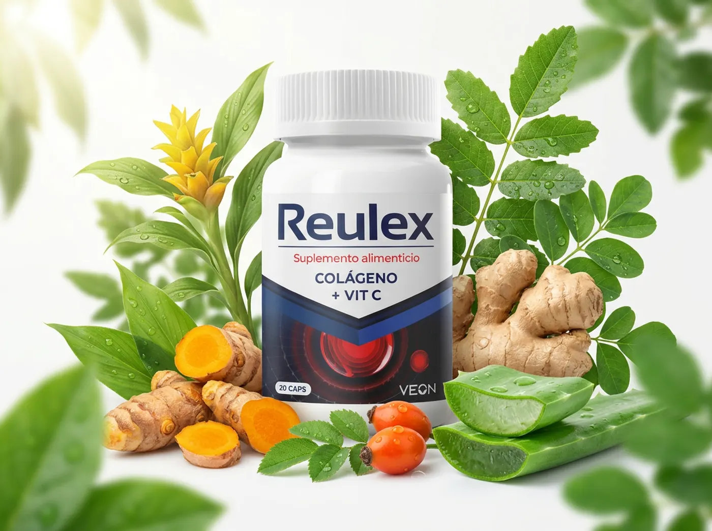 Ingredientes naturales de Reulex: colágeno, vitaminas y minerales para articulaciones